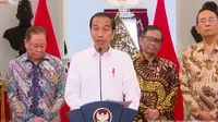 Presiden Jokowi saat menyampaikan pengakuan 12 aksus  pelanggaran HAM berat di Indonesia. (Istimewa)