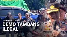 Bawa Keranda, Pekerja Tambang Pasir Desak Penegakan Hukum Adil