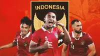 Timnas Indonesia - Witan Sulaeman, Marselino Ferdina, Jordi Amat (Bola.com/Adreanus Titus)