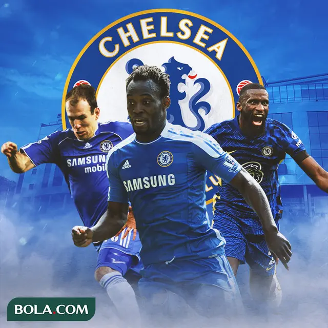 Chelsea - Arjen Robben, Michael Essien, Antonio Rudiger