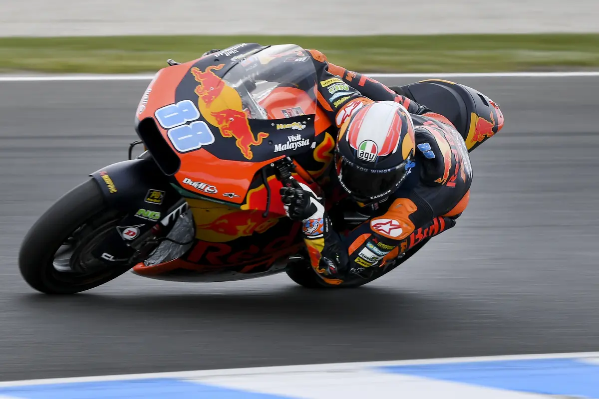 Pembalap Red Bull KTM Ajo, Jorge Martin.