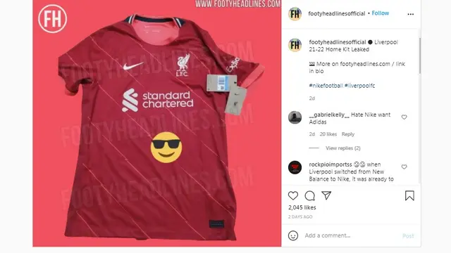 Jersey Liverpool