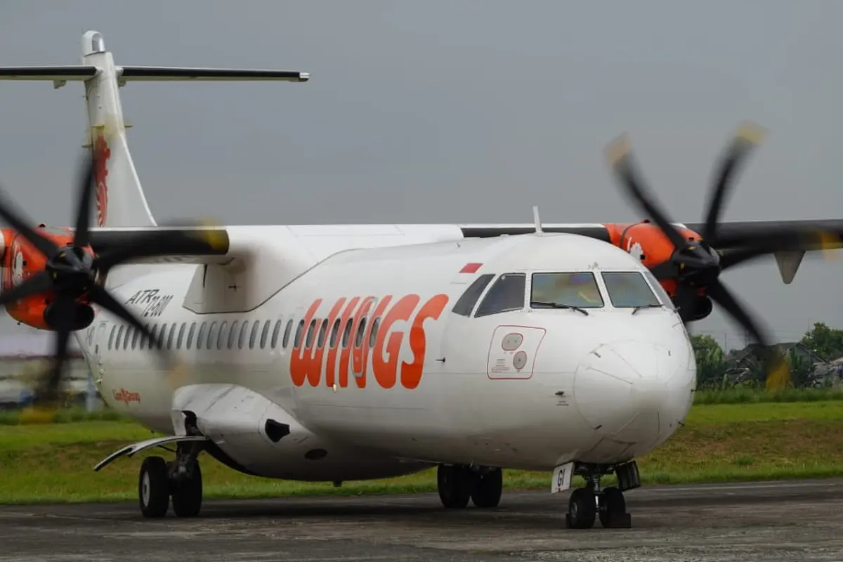 Pesawat Maskapai penerbangan Wings Air di Bandara Pondok Cabe, Tangerang Selatan yang siap terbang pada Jumat, 5 Agustus 2022. Dok Wings Air