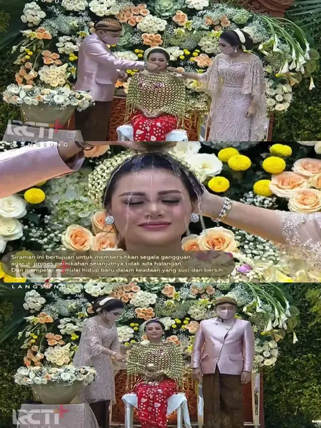 Tanpa Kehadiran Krisdayanti, Ini 7 Momen Siraman Aurel Hermansyah