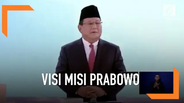 VIDEO: Visi Misi Prabowo Terkait Energi, Pangan, Infrastruktur, SDA, dan Lingkungan Hidup