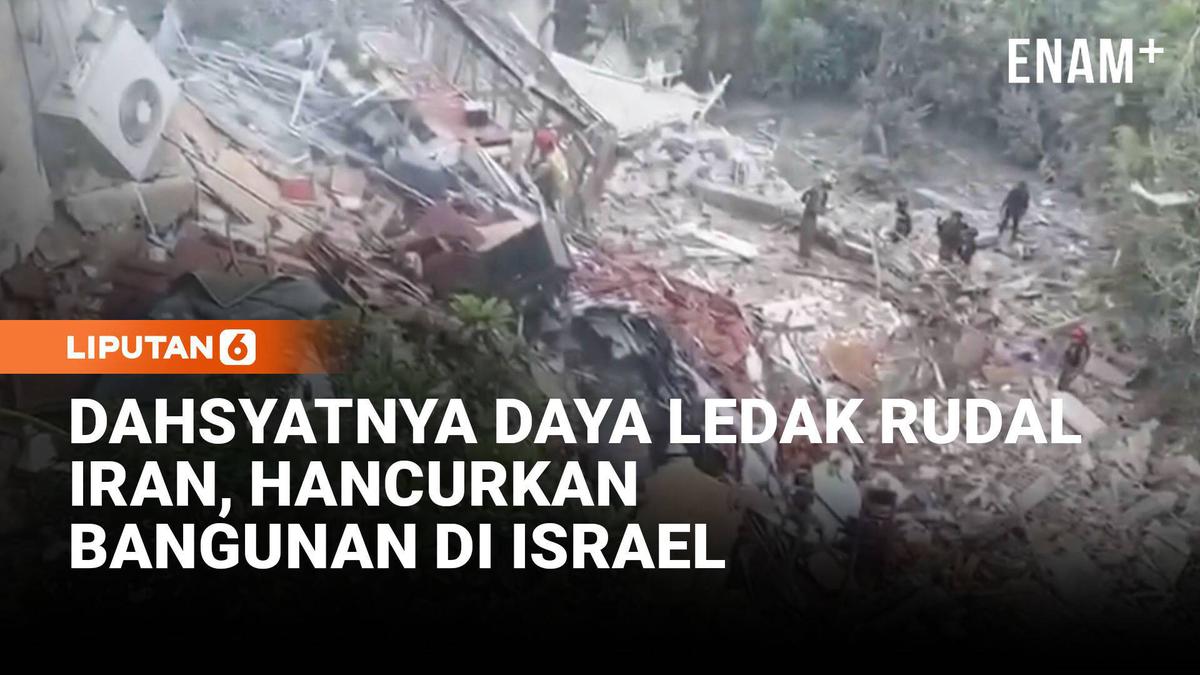 Dahsyatnya Daya Ledak Rudal Iran, Hancurkan Bangunan di Israel