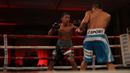 Pada laga itu, Daud Yordan sempat terjatuh pada ronde pertama akibat pukulan keras dari Cristian Rafael Coria. (Daud Yordan Media)