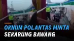 Sebuah video menunjukkan rekaman seorang pengemudi mobil pick up ditilang di jalan.