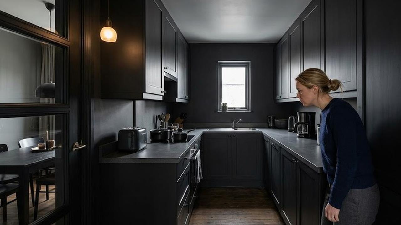 Kesalahan Memilih Warna Kabinet Dapur yang Membuat Ruangan Terasa Sempit (AI Generated)