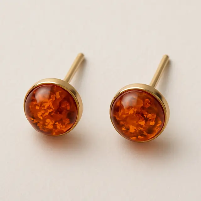 Anting Vintage dengan Batu Amber (Foto: ChatGPT)