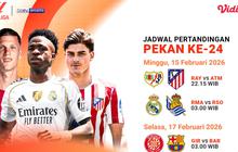Jadwal Live Streaming La Liga Pekan Ke-24, Eksklusif di Vidio