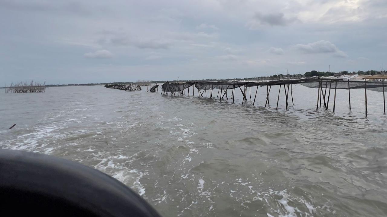 Penampakan Terkini Pagar Laut Misterius di Tangerang