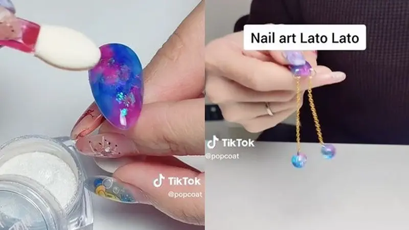 Niat Banget, Pria Ini Bikin Nail Art Latto-latto di Kuku