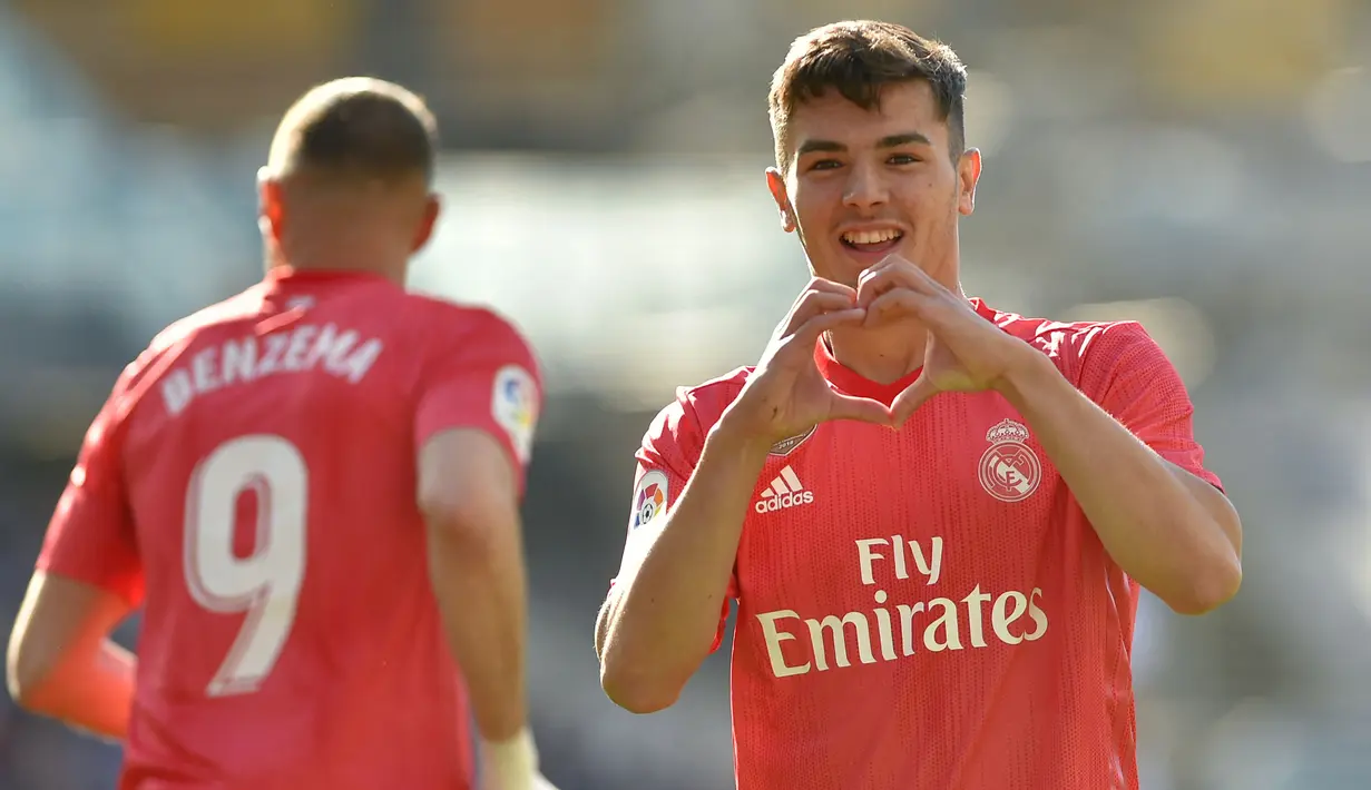 Brahim Diaz merupakan pemain Real Madrid yang musim ini dipinjamkan ke AC Milan. Ia tercatat menjadi salah satu pemain dengan klausul pelepasan tertinggi di Liga Spanyol, yaitu 750 juta euro. (AFP/Ander Gillenea)