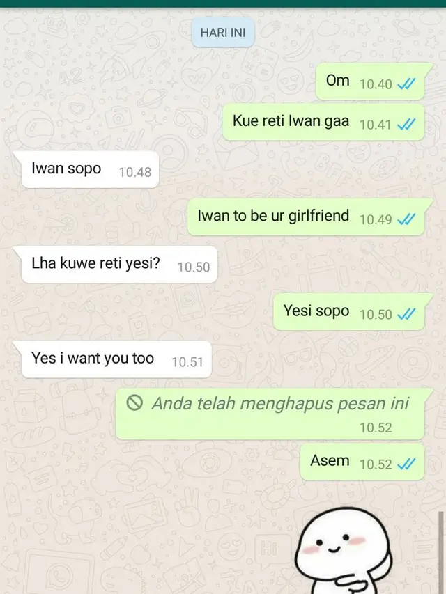 Chat Gombalan Warganet