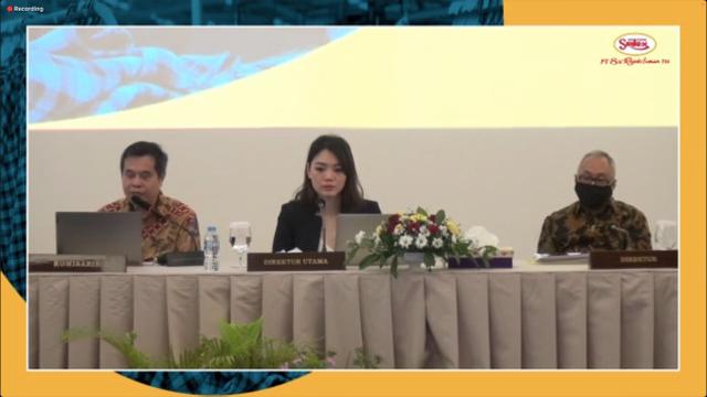 Paparan publik PT Sri Rejeki Isman Tbk (SRIL) pada Kamis, 21 Juli 2022 (Foto: tangkapan layar/Pipit I.R)
