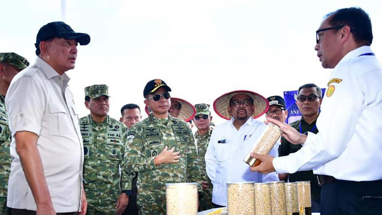 FOTO: TNI AL Panen Kedelai di Lampung Utara, Dorong Swasembada Pangan Nasional