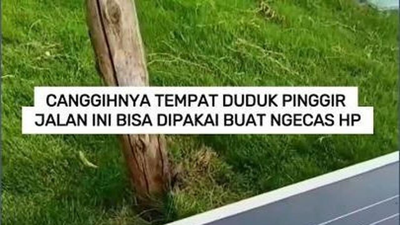 VIDEO: Canggihnya Tempat Duduk Pinggir Jalan Ini Bisa Buat Ngecas HP