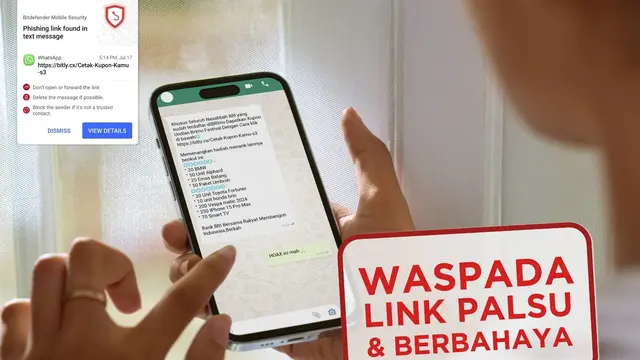 Ilustrasi waspadai link palsu dan berbahaya