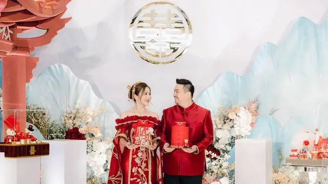 Tampil Menawan, Ini Potret Nex Carlos dan Vienesca Jalani Ritual Sangjit