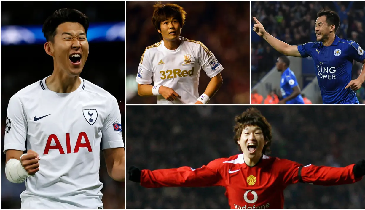 Berikut ini daftar pemain Asia yang paling Produktif dalam urusan mencetak gol di Premier League. Rekor 19 gol Ji-Sung Park akhirnya mampu dipecahkan oleh junior nya yang juga dari Korea Selatan yakni Heung-Min Son. (Foto-foto Kolase dari AFP).