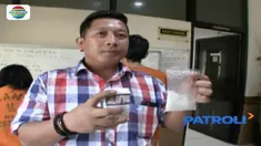 Polrestabes Makassar amankan pasangan suami istri pengedar sabu.