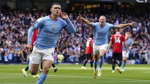 Foto: Aksi Memukau Erling Haaland dan Phil Foden Saat Man City Bantai MU di Liga Inggris, Keduanya Cetak Rekor Baru
