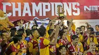 Arema Cronus meraih juara Bali Island Cup 2016 setelah mengalahkan Persib Bandung 1-0, Selasa (23/2/2016). ((Bola.com/Peksi Cahyo