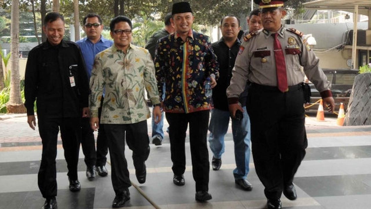 Ekspresi santai Cak Imin saat penuhi panggilan KPK
