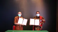 PT Indra Karya (Persero) menjalin kerjasama strategis terkait Pengusahaan dan Pengembangan Proyek KPBU bidang budidaya air (dok: Humas)