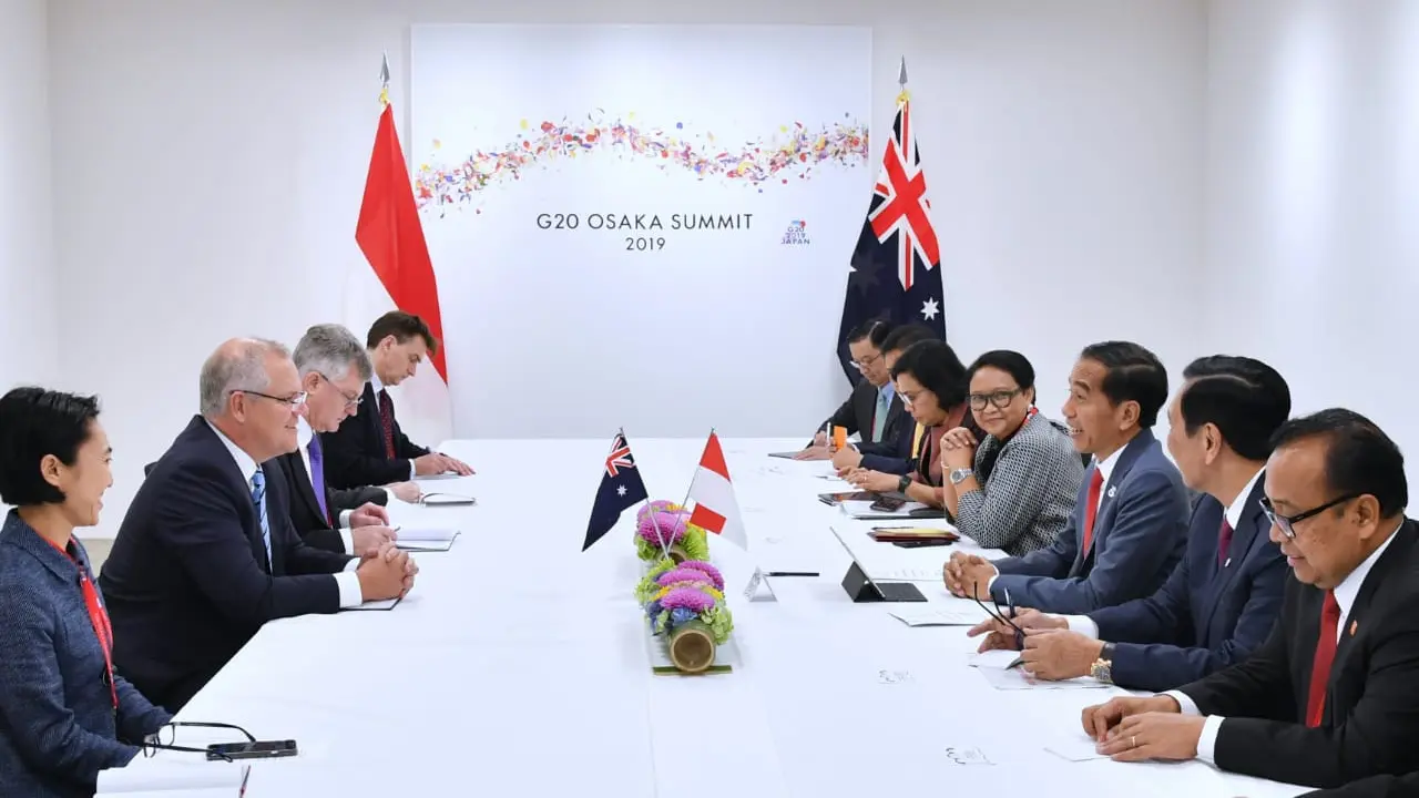 Pertemuan Presiden Jokowi dengan PM Australia PM Morrison