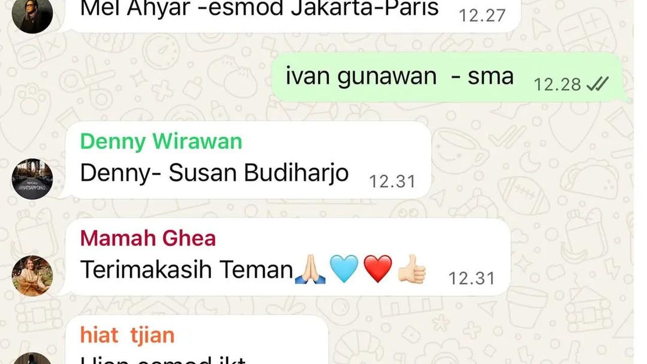 Ivan Gunawan Tetap Bangga Meski Lulusan SMA, Pamer Chat Grup Ikatan Perancang Mode Indonesia