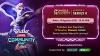 Saksikan Live Streaming Vidio Community Cup Ladies Season 3 Mobile Legends Series 6 di Vidio, Rabu 18 Agustus 2021. (Sumber : dok. vidio.com)