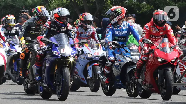 Saat Parade Pembalap MotoGP Mengaspal di Jakarta