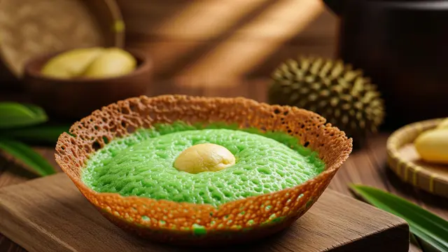 Resep Kue Ape Durian Pandan Tanpa Mixer