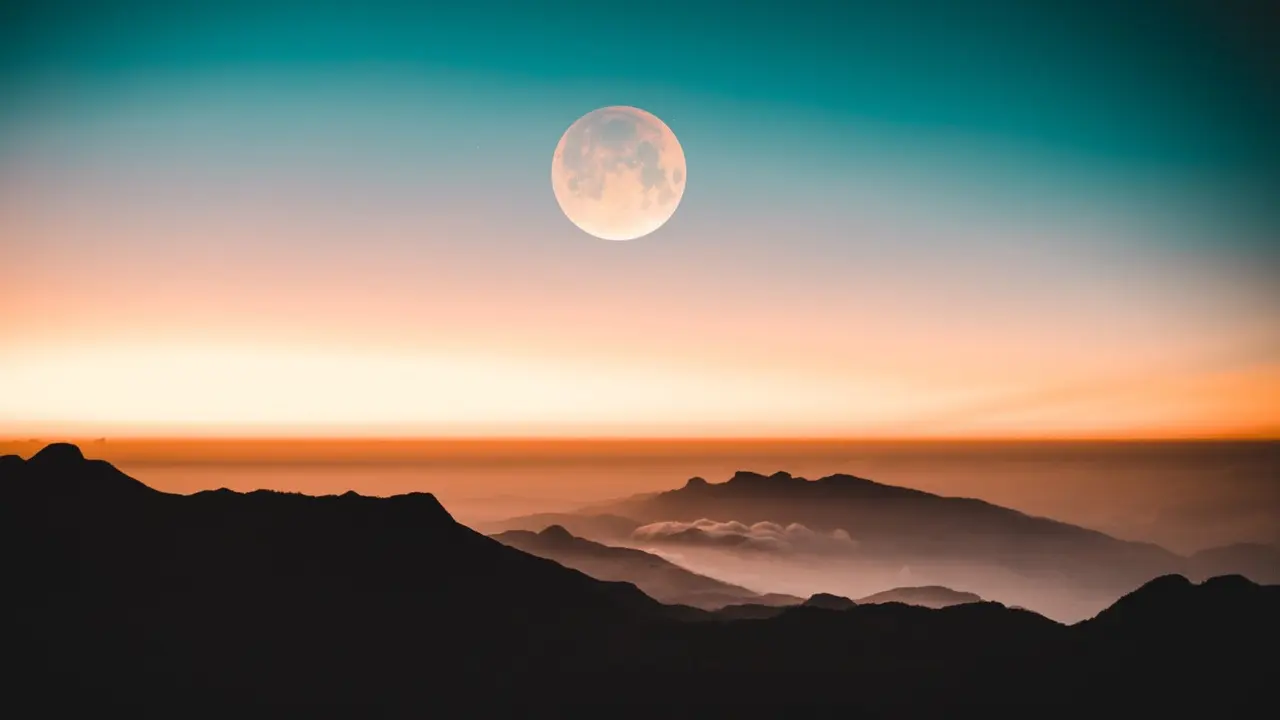 Ilustrasi bulan purnama