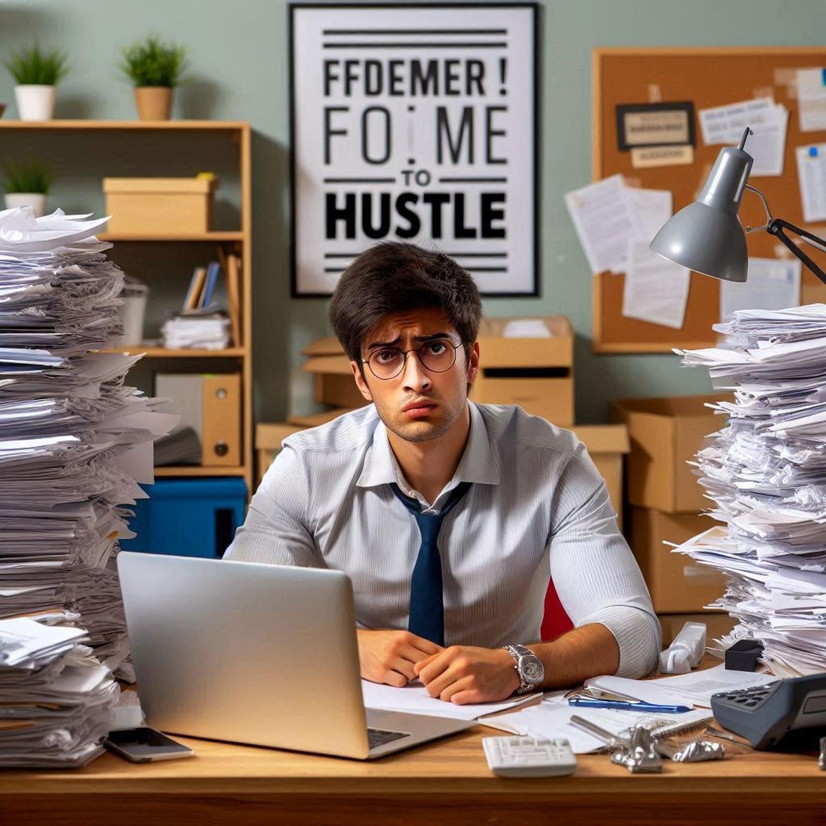 Ilustrasi Hustle Culture