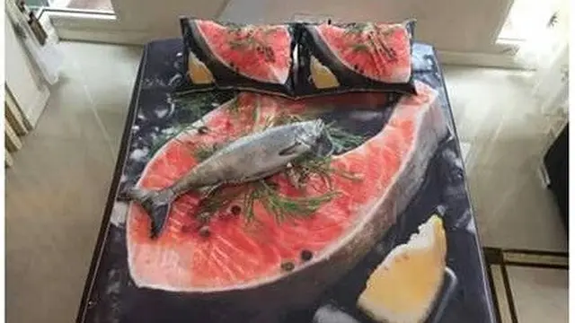 6 Motif Sprei Tema Seafood Ini Unik, Bikin Lapar Sebelum Tidur