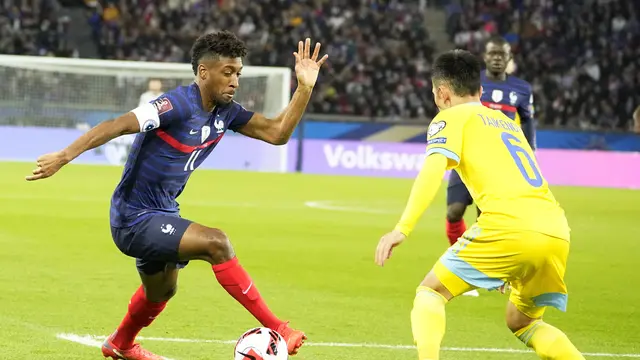 Bantai Kazakhstan 8-0, Prancis Lolos ke Piala Dunia 2022