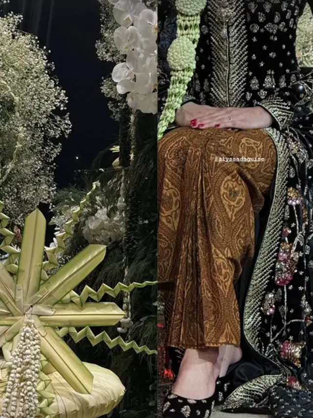 Detail Kebaya Beludru Alyssa Bak Putri Solo
