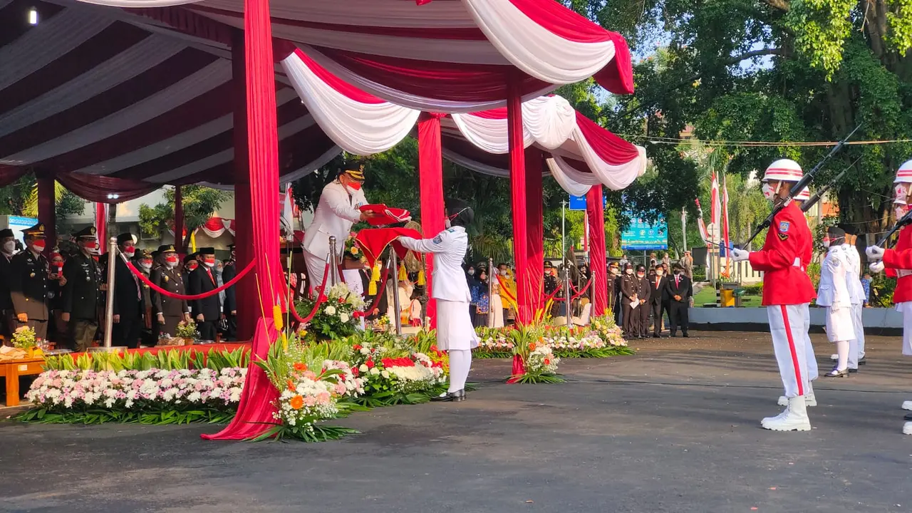 Upacara HUT ke-77 RI di Balai Kota Depok
