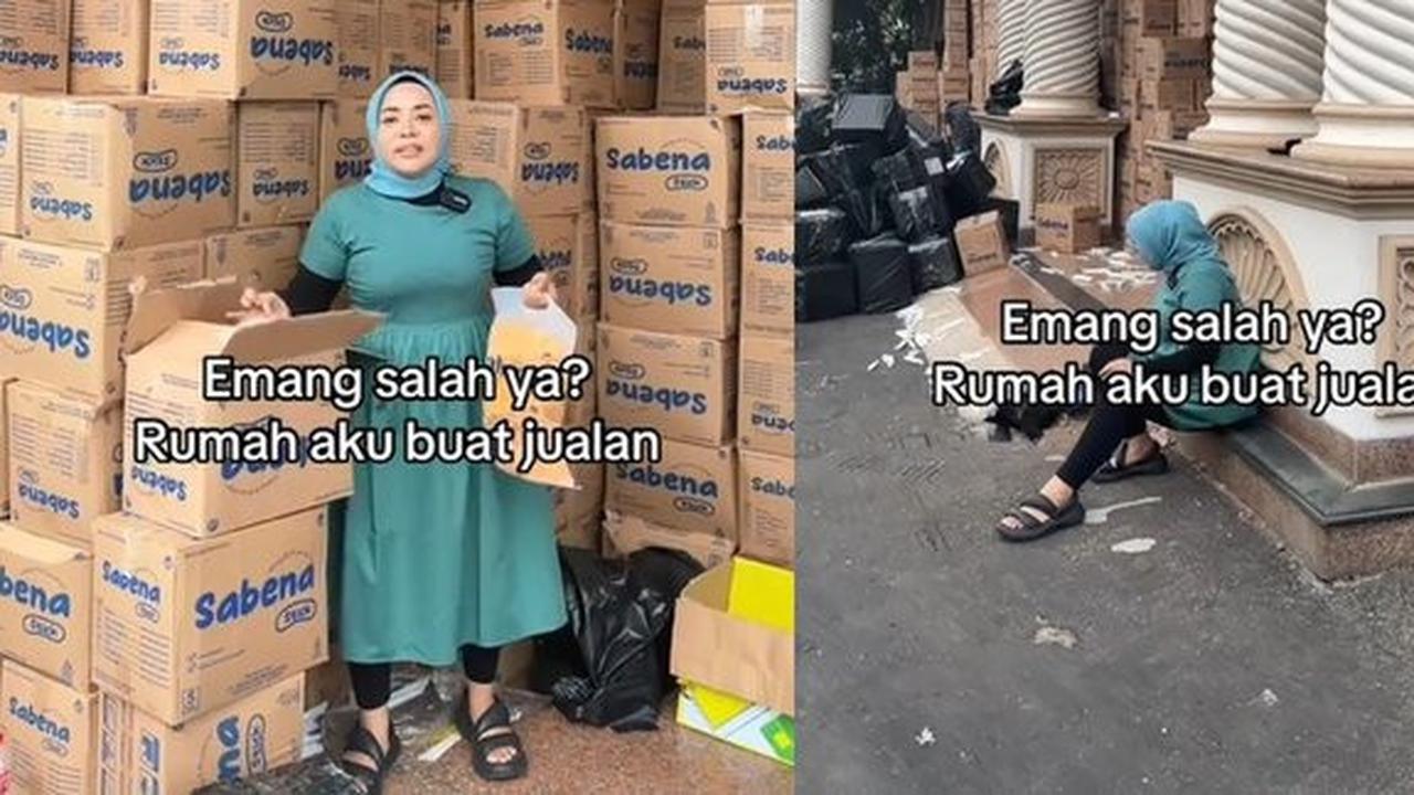 Potret Rumah Mewah Muzdalifah yang Mendapat Kritikan karena Dijadikan Tempat Penyimpanan Barang Jualan