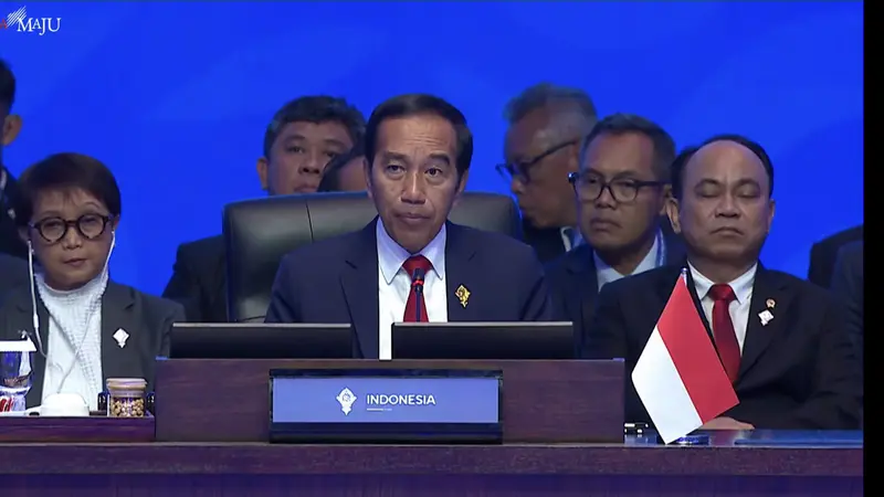 Presiden Joko Widodo (Jokowi) saat membuka Konferensi Tingkat Tinggi (KTT) ke-43 ASEAN yang digelar di JCC Senayan Jakarta, Selasa (5/9/2023).