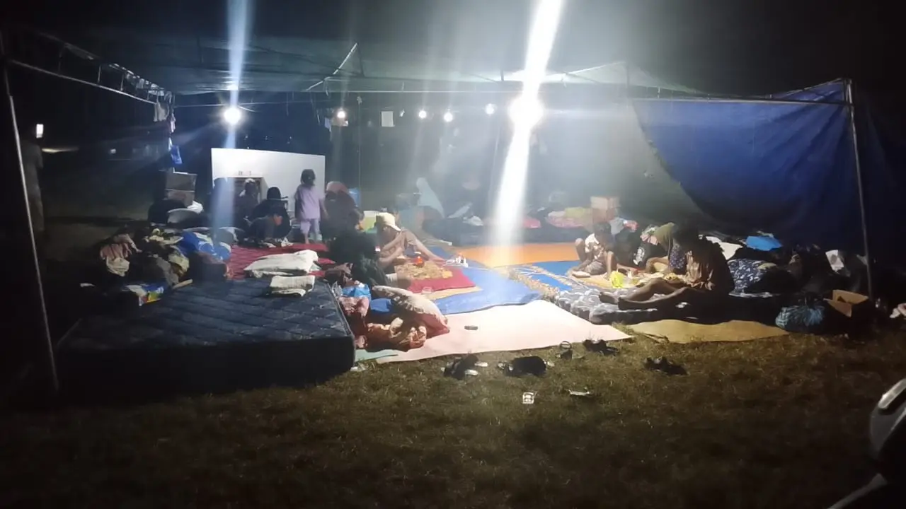 Kondisi Pengungsi di Posko Binaan Satar Kampas