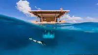 Sensasi tidur di dasar laut kini dapat Anda wujudkan dengan mengunjungi penginapan istimewa yang berada di tengah laut Pulau Pemba, Afrika.