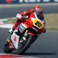 Pembalap Astra Honda Racing Team Dimas Ekky meraih hasil bagus pada ajang Moto2 Kejuaraan Eropa di di Sirkuit Barcelona, Catalunya, Minggu (19/6/2017). (istimewa)