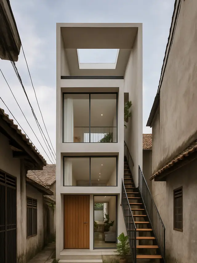 Rumah Minimalis di Gang Sempit (Foto: ChatGPT)