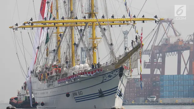 KRI Bima Suci Tiba di Jakarta