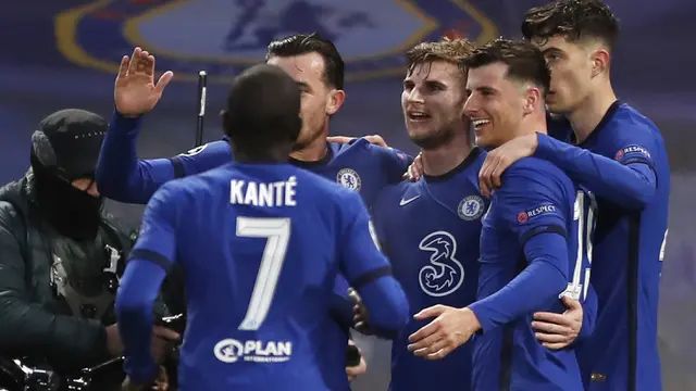 FOTO: All English Final Tercipta usai Chelsea Singkirkan Real Madrid - Timo Werner; Tim Chelsea