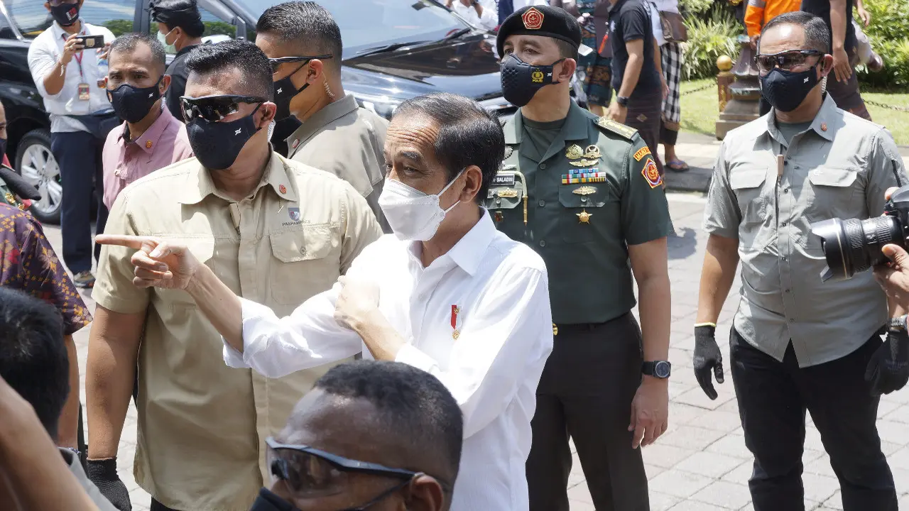 Presiden Jokowi Saat menyapa Warga Ubud, Bali